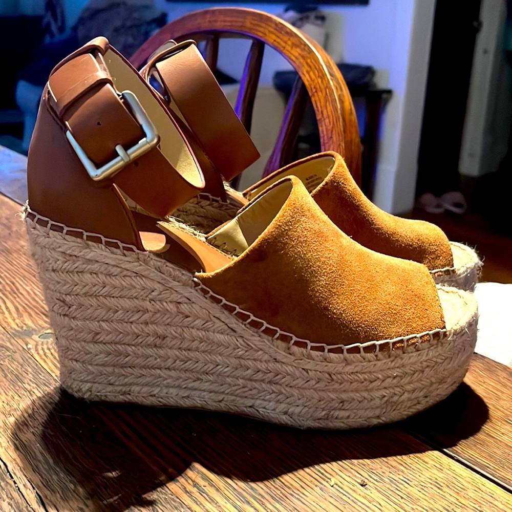 Marc fisher adalyn platform wedge espadrilles